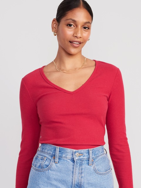 Plush V-Neck T-Shirt