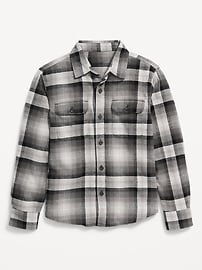 Image number 2 showing, Soft-Brushed Flannel Pocket Shirt for Boys