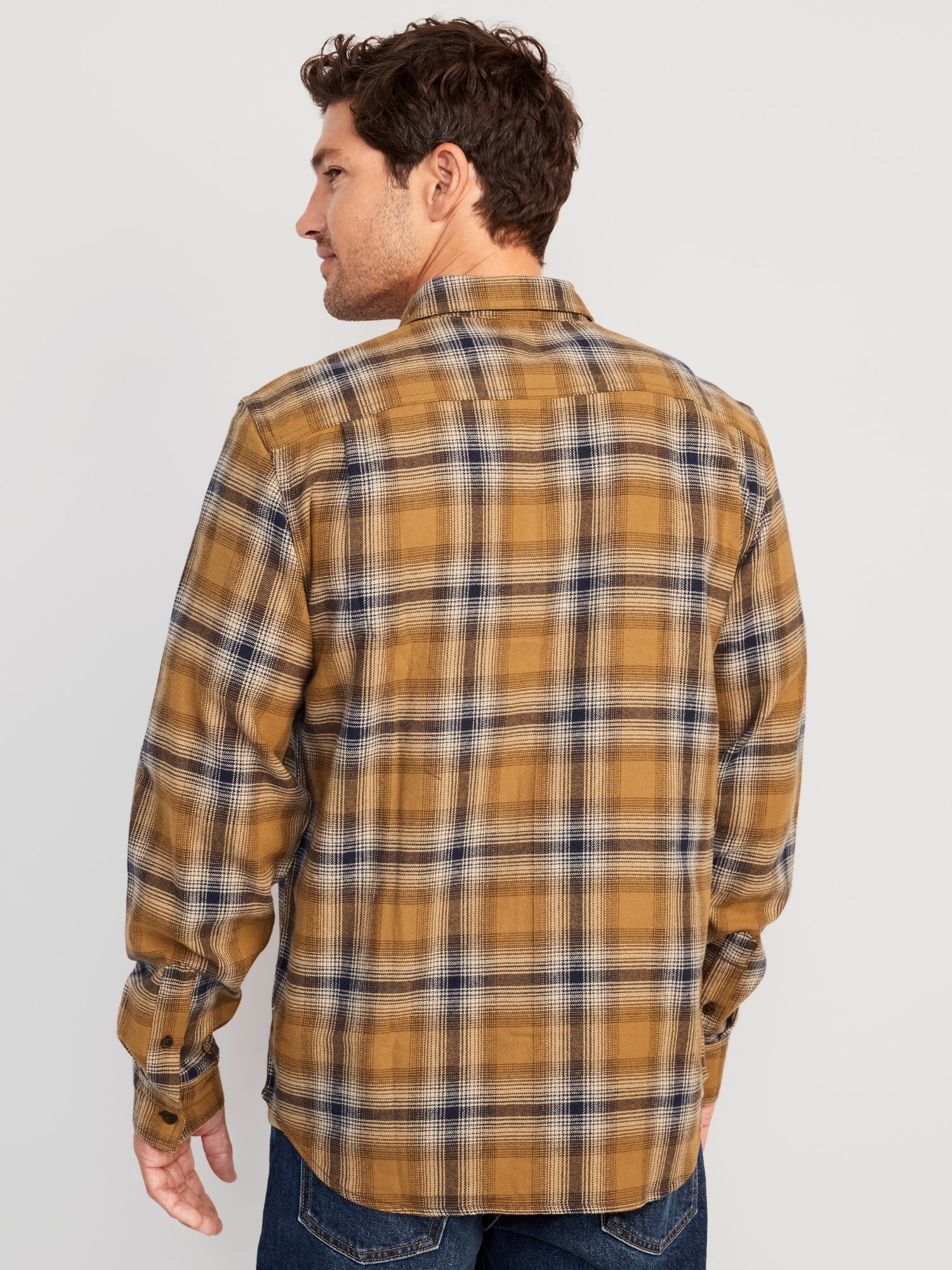 Double-Brushed Flannel Shirt | Old Navy