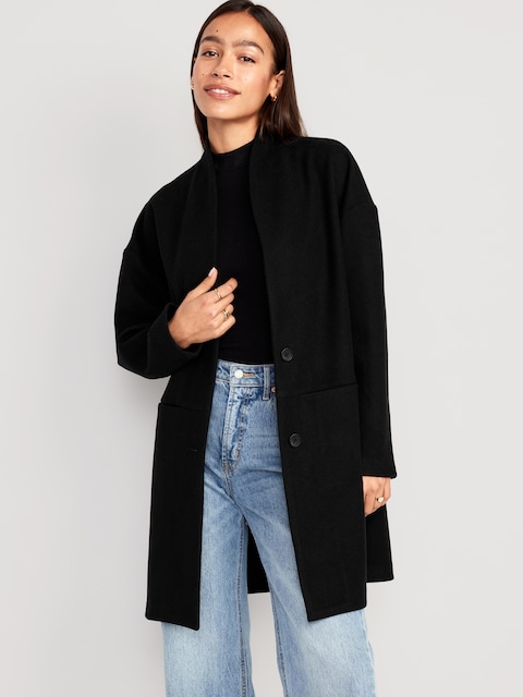 MANTEAU DE STYLE CARDIGAN LONG POUR FEMME