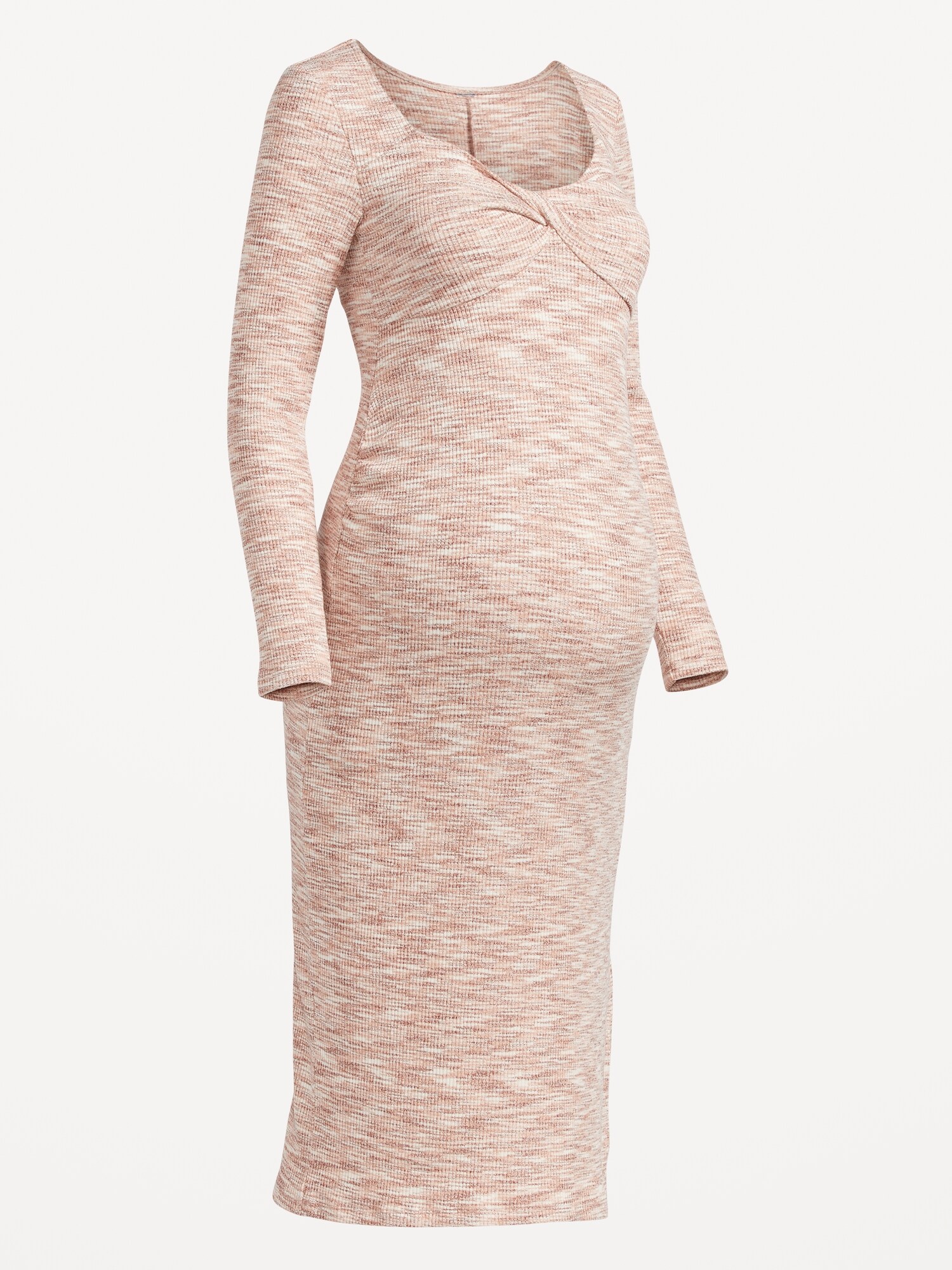 Maternity Long Sleeve TwistFront Bodycon Dress Old Navy