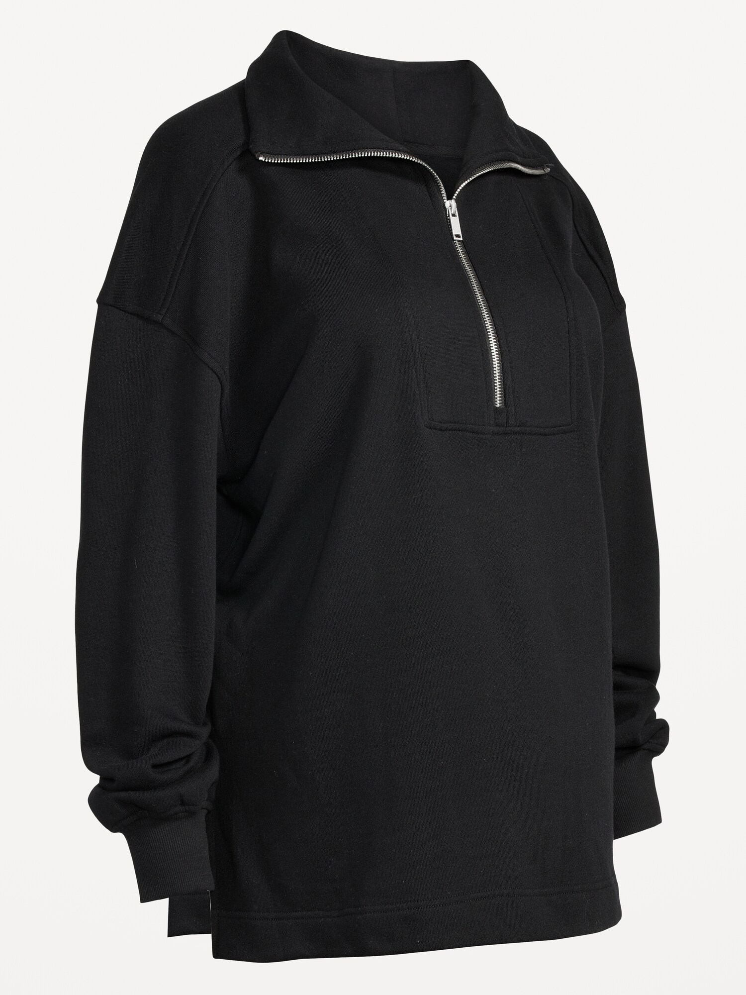 Maternity HalfZip Pullover Sweatshirt Old Navy