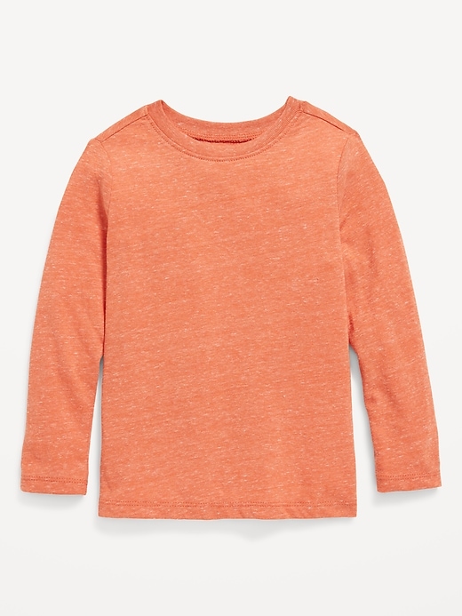 View large product image 1 of 2. Unisex Long-Sleeve Slub-Knit T-Shirt for Toddler