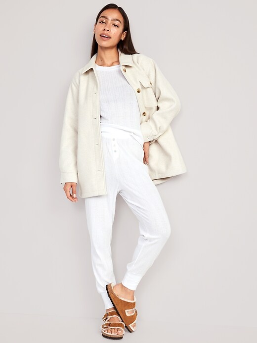 Women's Giacoma Cotton Jogger Pants In Whisper White/peacoat