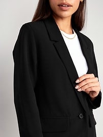 Relaxed Twill Blazer