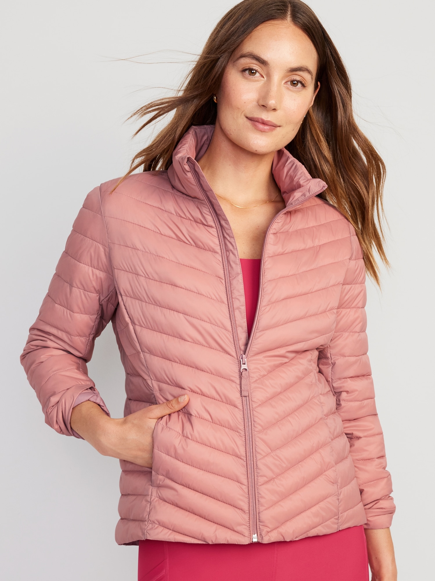 Pink old sale navy jacket