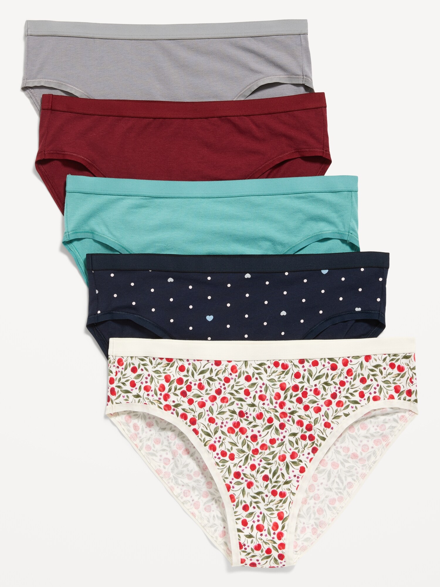 Girls 5-Pack Cotton Spandex Bikini Underwear, Underwear