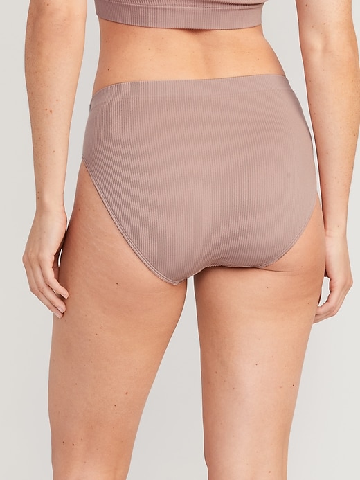 Old Navy High-Waisted Texture-Rib French-Cut Swim Bottoms