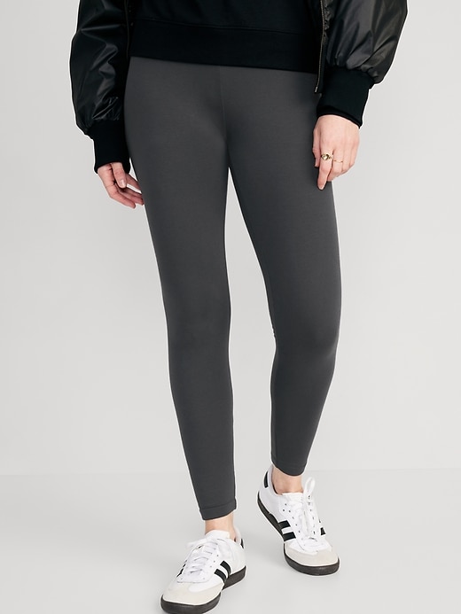 View large product image 1 of 8. High Waisted Fleece-Lined Leggings for Women