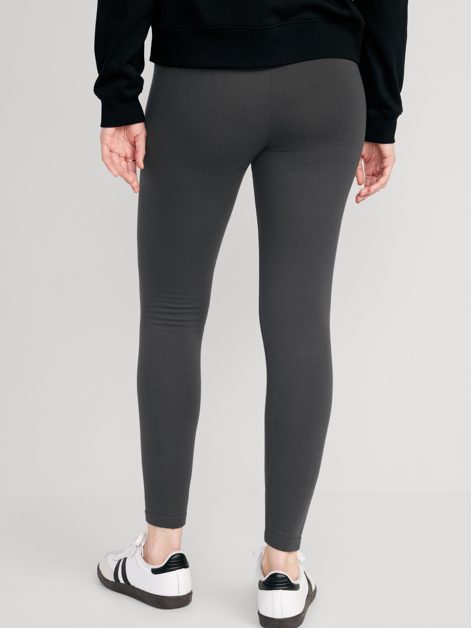 High Waisted Fleece Lined Leggings For Women Old Navy