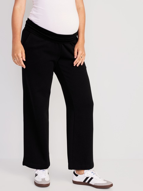 Maternity Rollover-Waist Sweatpants