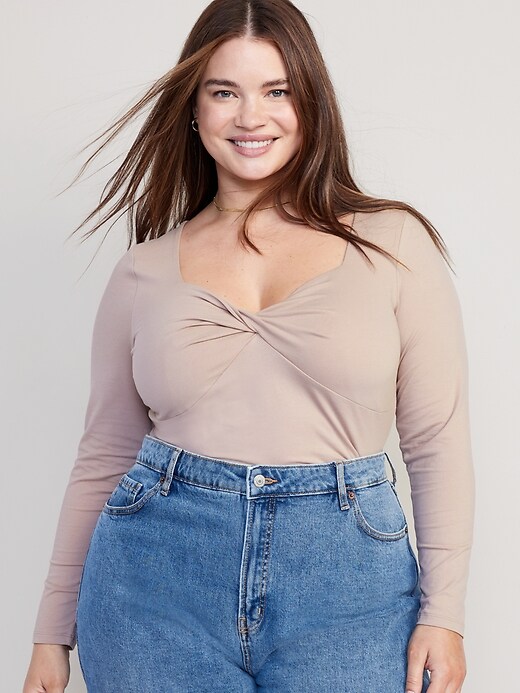 Fitted Twist-Front Top | Old Navy