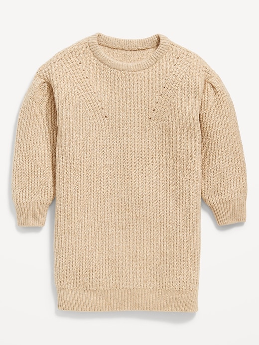 View large product image 1 of 2. Cocoon Crew-Neck Sweater Dress for Toddler Girls