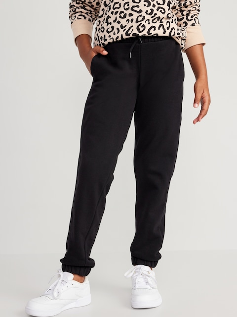 Cinched-Hem Jogger Sweatpants for Girls