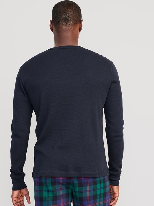 Image number 2 showing, Long-Sleeve Built-In Flex Waffle-Knit T-Shirt