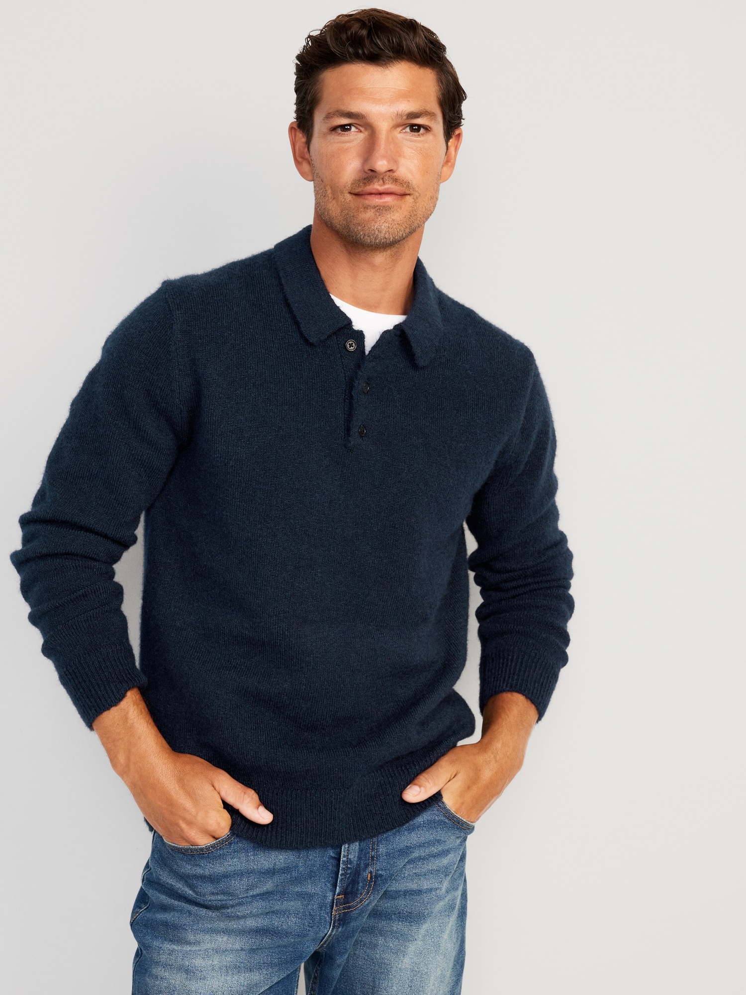 Mens on sale polo sweater