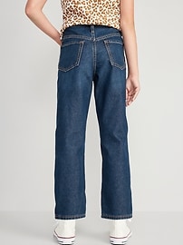 Image number 2 showing, High-Waisted Slouchy Straight Built-In Tough Jeans for Girls