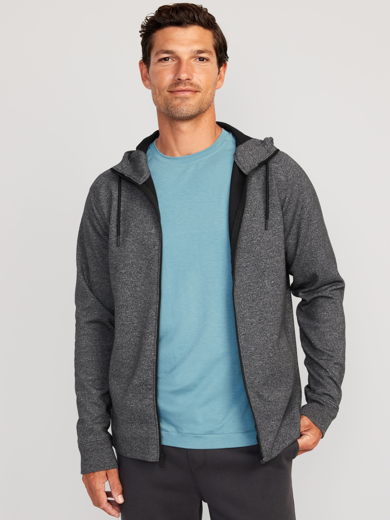 Calvin Klein Performance Hooded 1/2 Zip Long Sleeve Pullover