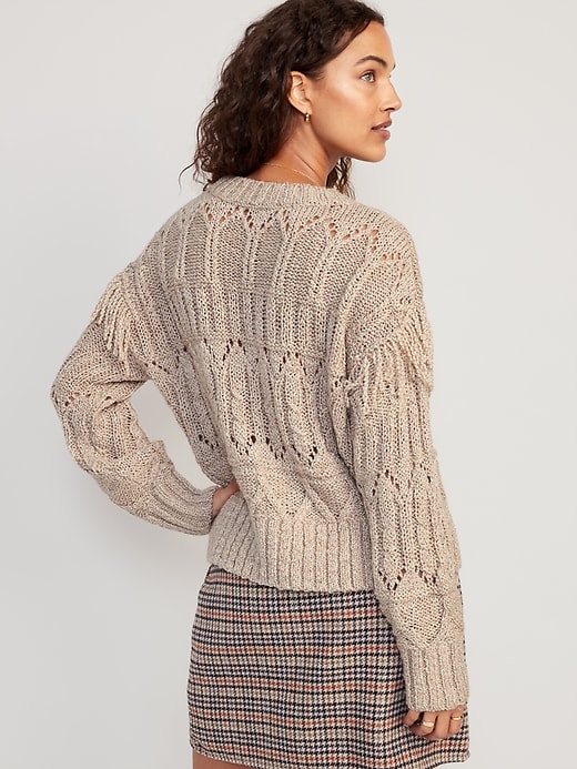 Fringe hotsell pullover sweater