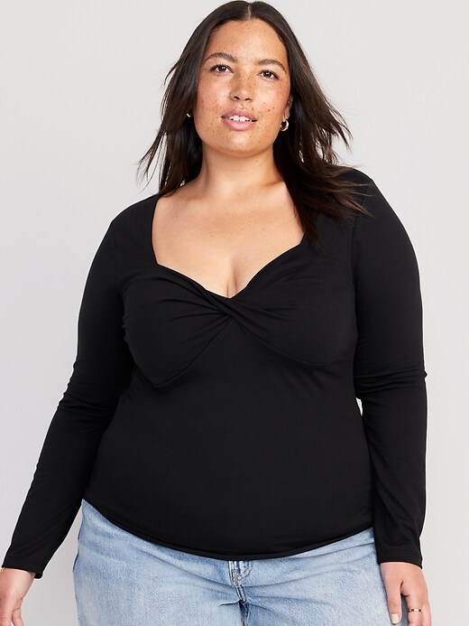 Fitted Twist-Front Top | Old Navy