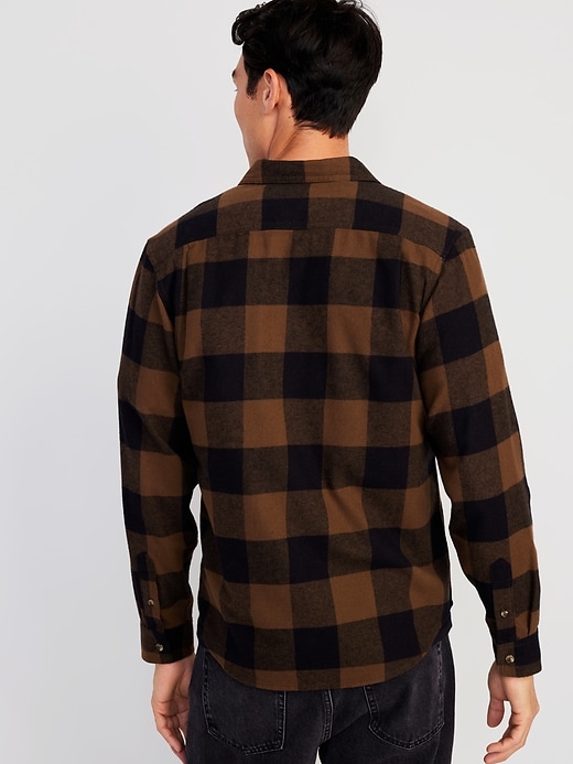 L'image numéro 2 présente Chemise en flanelle à double brossage pour Homme