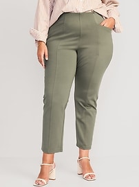 Extra High-Waisted Stevie Straight Ankle Pants