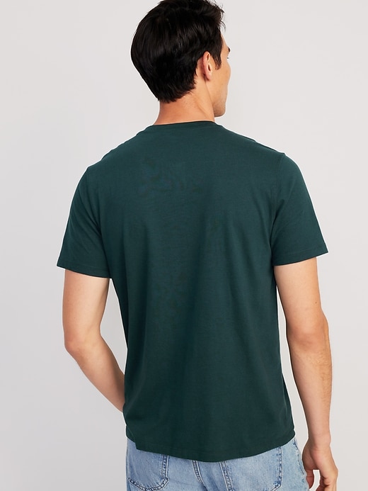 Image number 2 showing, Soft-Washed Short-Sleeve Henley T-Shirt