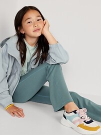 View large product image 15 of 19. High-Waisted PowerChill Crossover Flared Leggings for Girls