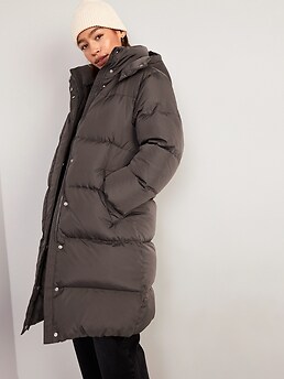 Old navy 2024 long puffer coat