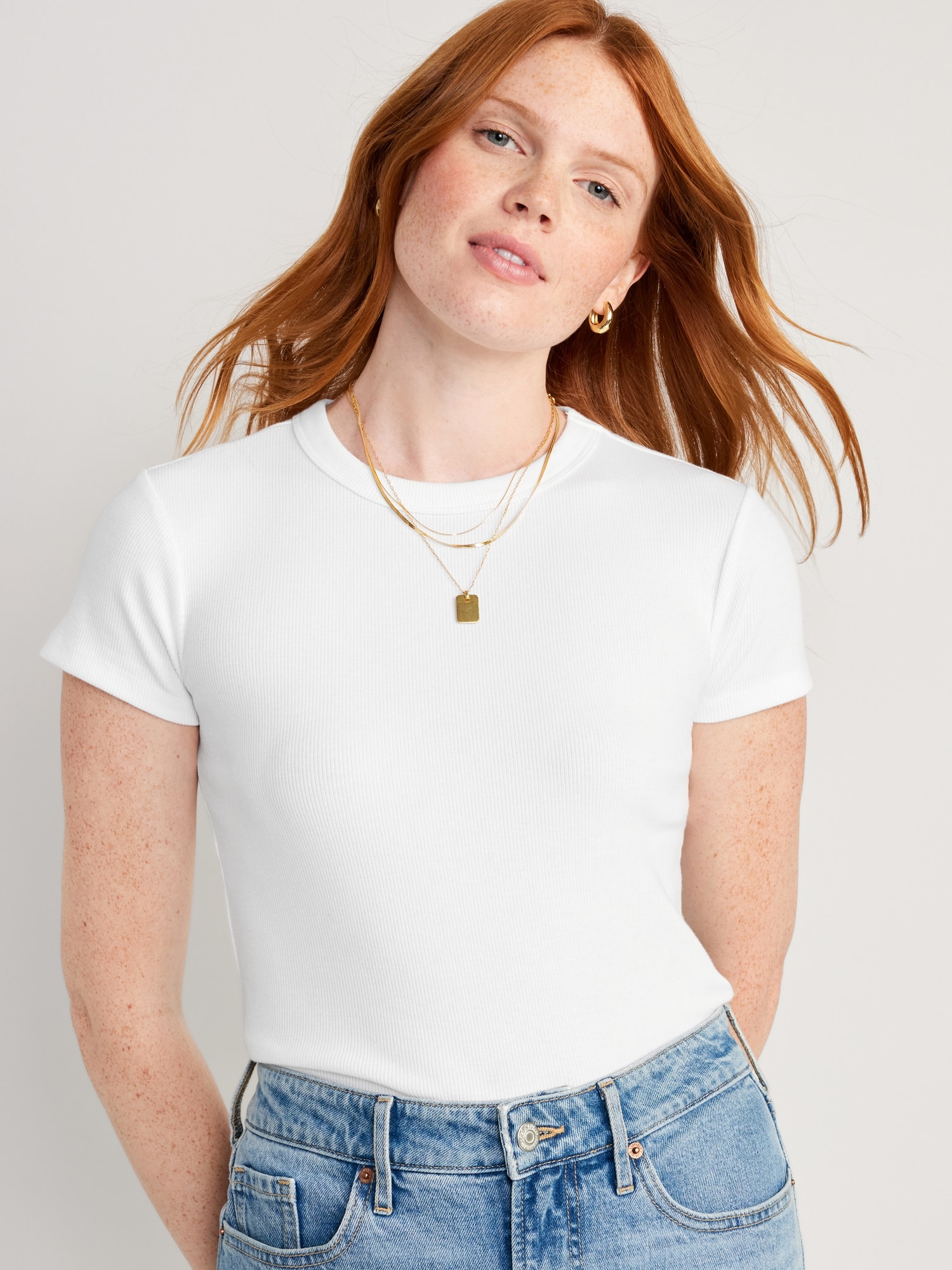 T shirt moulant discount femme