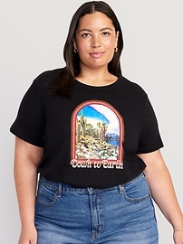T-shirt passe-partout imprimé en tricot flammé pour Femme