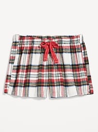 Flannel Pajama Shorts