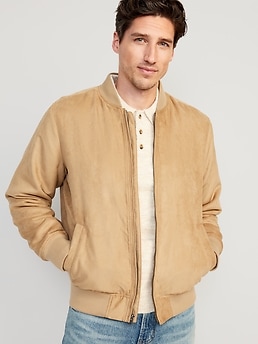 Navy 2024 suede bomber