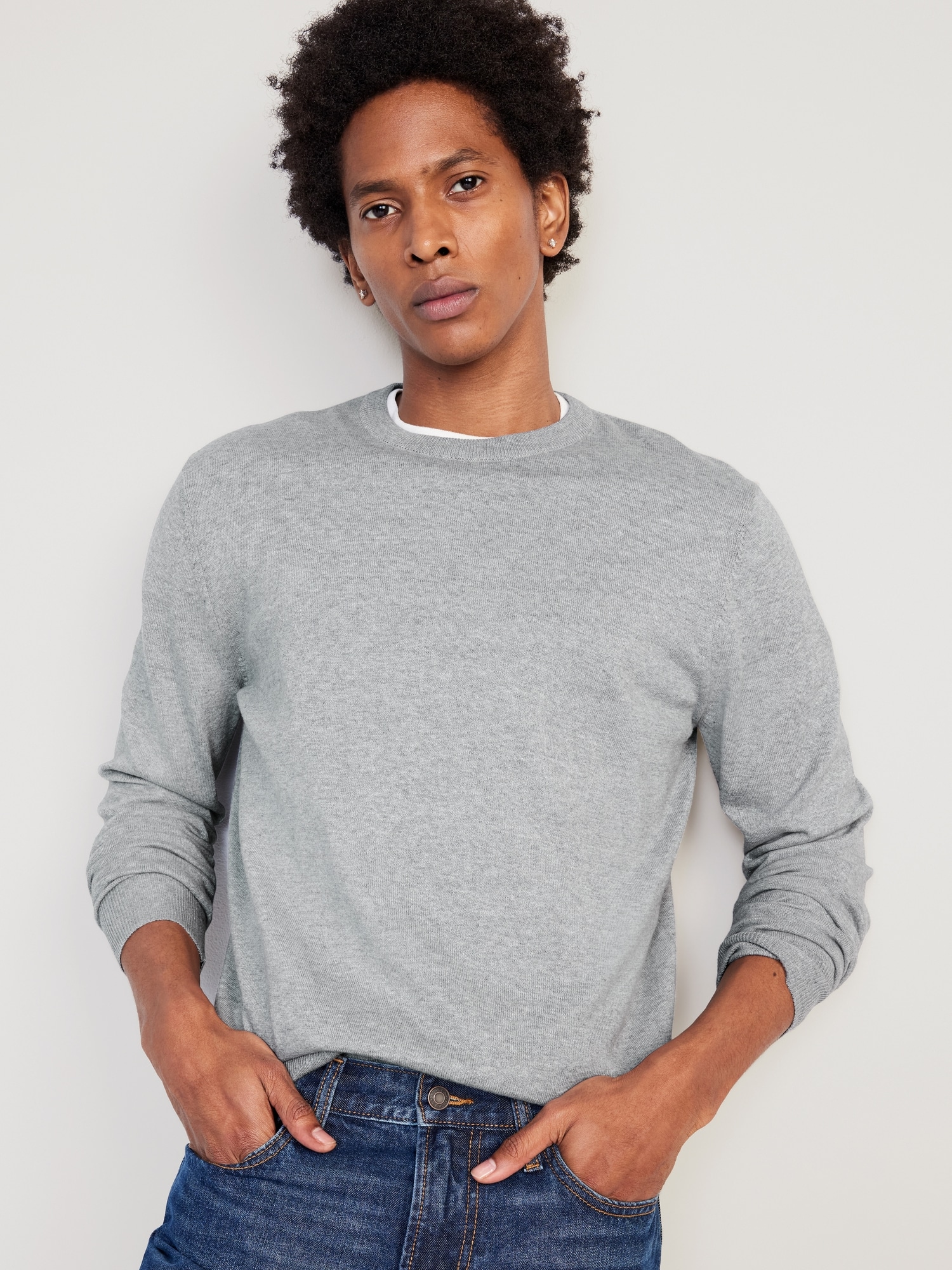 Crew neck sweater outlet navy blue