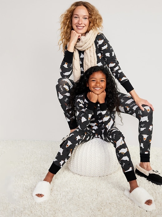 Matching Halloween Print Pajama Set