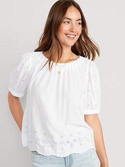 Shop Zappos Lucky Brand Women's Puff Sleeve Tops up to 60% Off