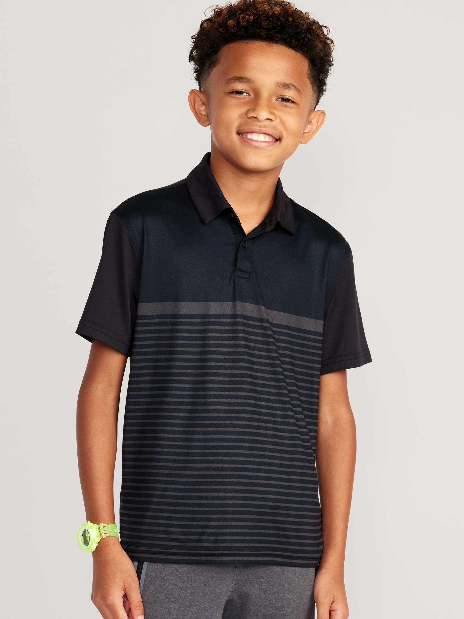 Striped hotsell performance polo