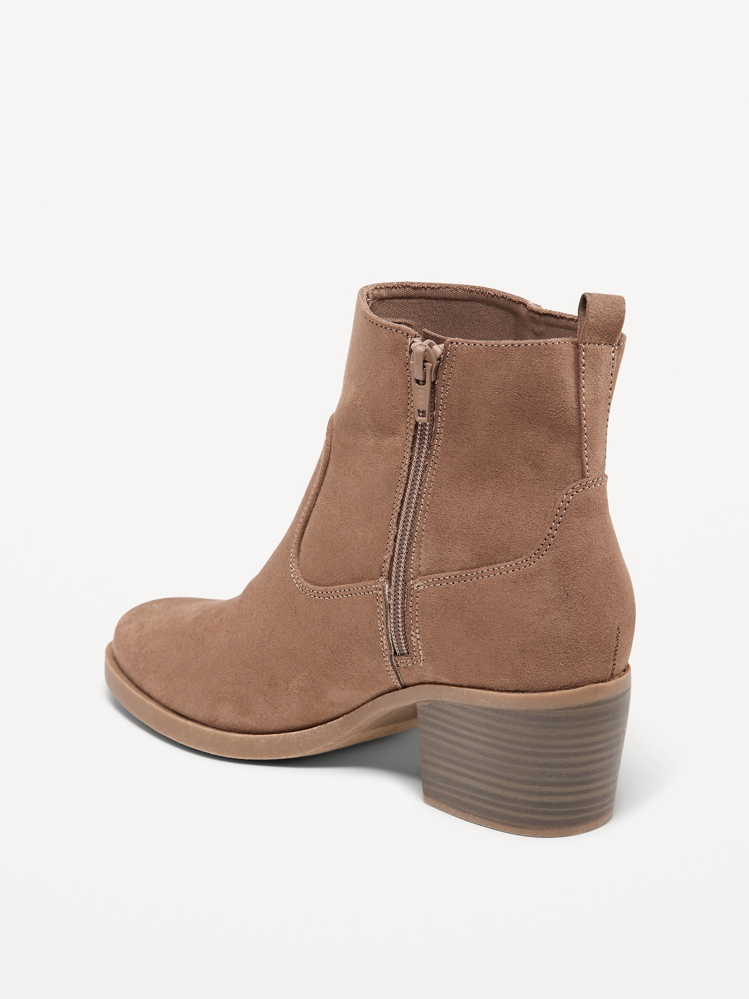 Faux Suede Western Ankle Boots Old Navy