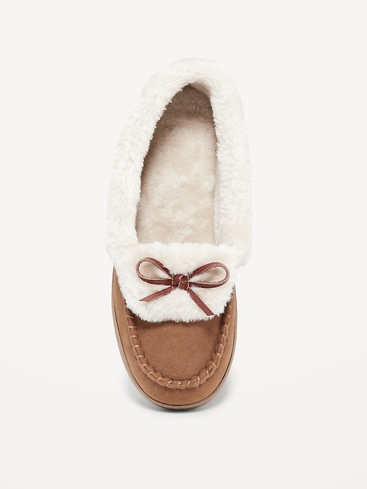 Image number 3 showing, Faux-Suede Moccasin Slippers
