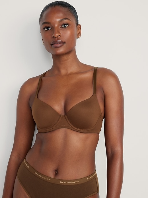 L'image numéro 1 présente Soutien-gorge mi-buste à armature à couverture complète pour Femme