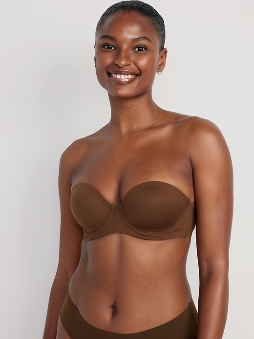 Image number 1 showing, Low-Coverage Convertible Strapless Underwire Bra