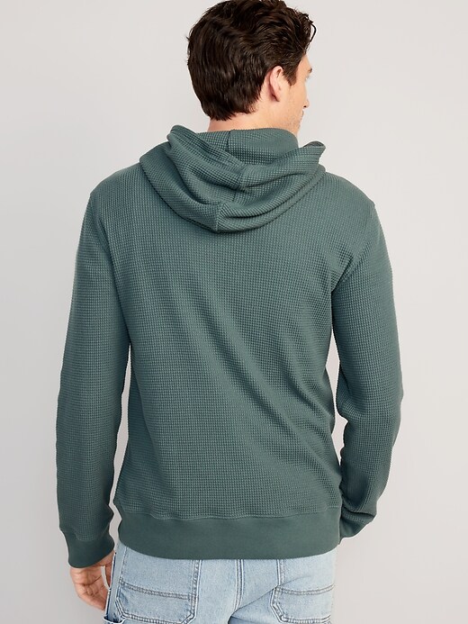 Waffle-Knit Pullover Hoodie for Men | Old Navy