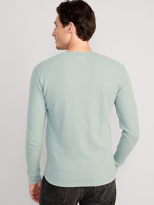 Surf Waffle-Knit Cotton-Blend Henley T-Shirt