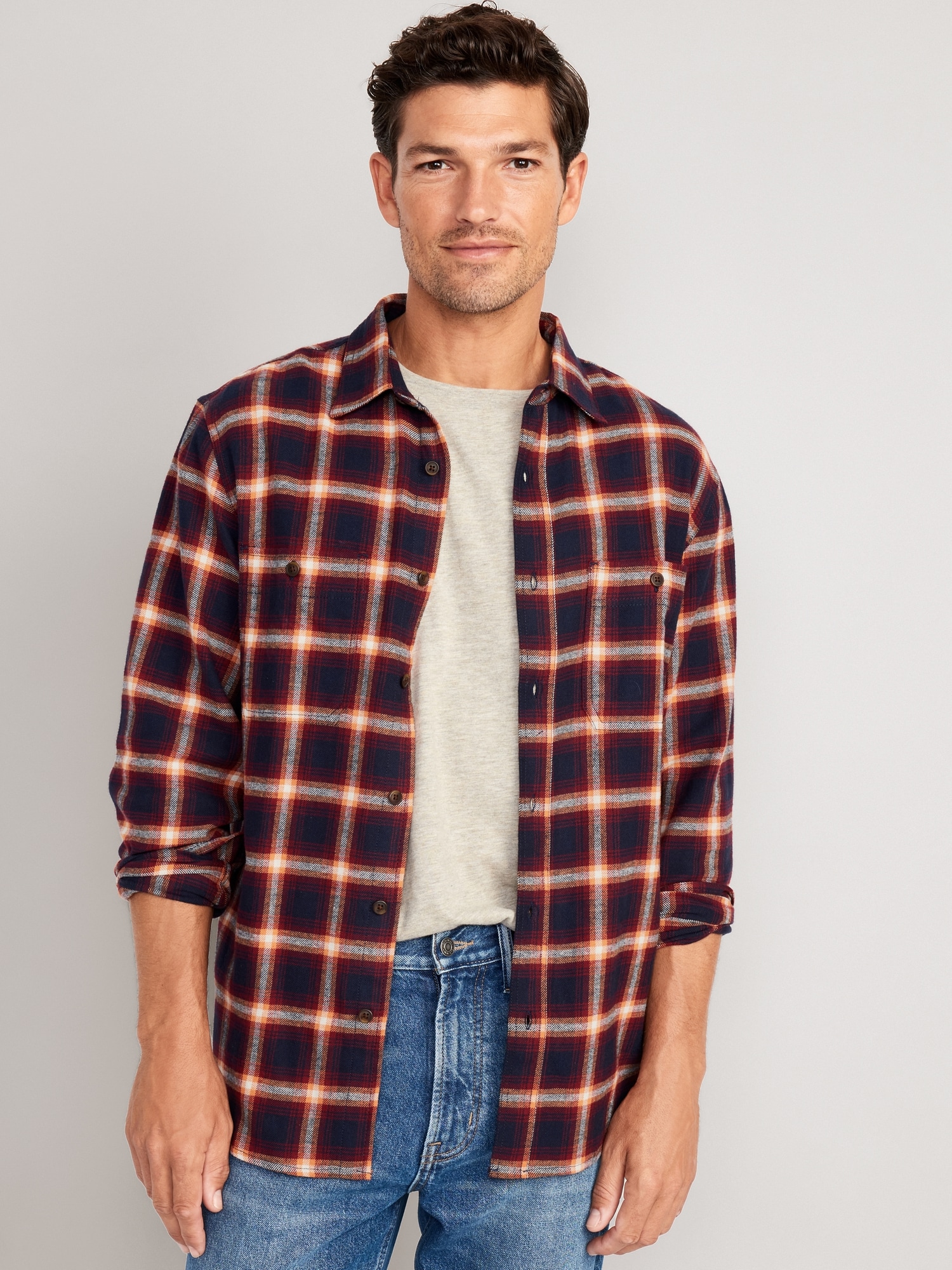 Flannel jeans best sale old navy