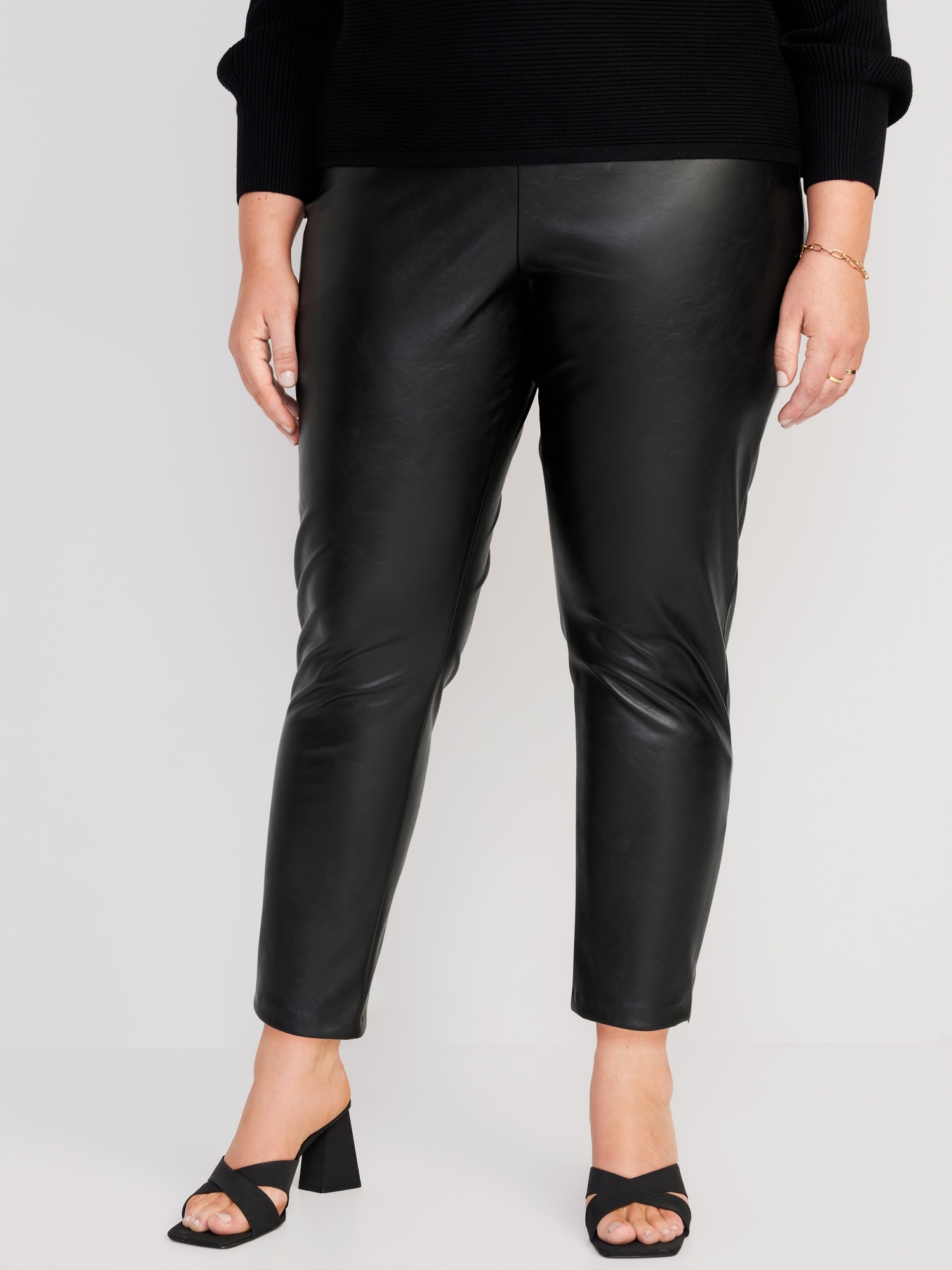 WR.UP® Faux Leather - High Waisted - Petite Length - Black