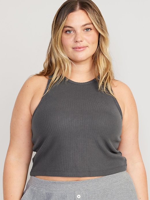Image number 7 showing, Cropped Rib-Knit Tank Top