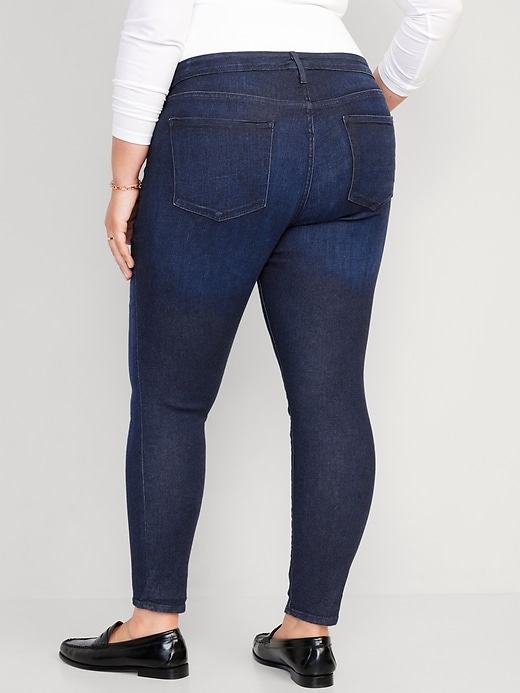 Image number 8 showing, Mid-Rise Rockstar Super-Skinny Jeans for Women