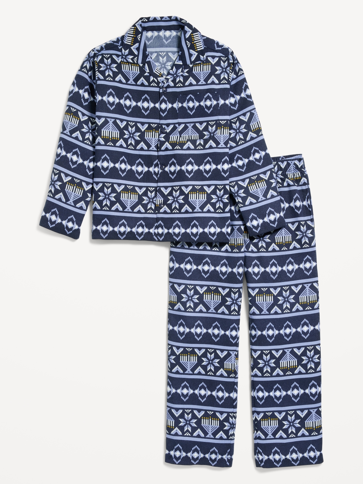 Gender-Neutral Printed Pajama Set for Kids