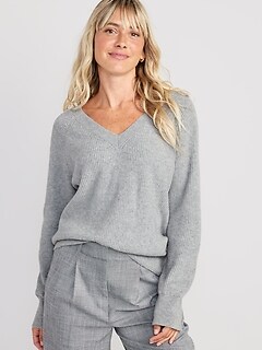 SoSoft V-Neck Cocoon Sweater for Women