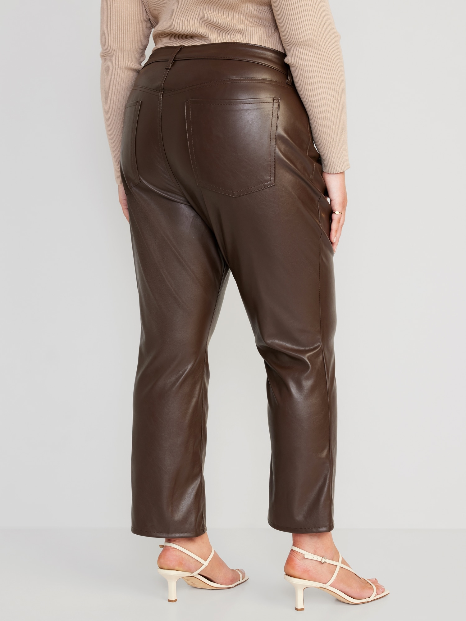 a new day Cut Offs Leather Pants for Women